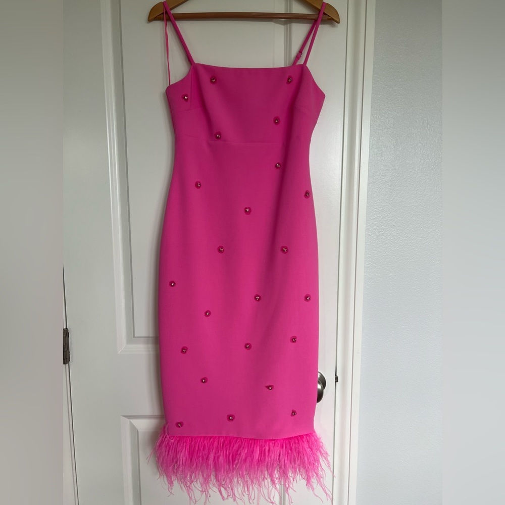 Pink Jeweled Embellished Dress by Likely